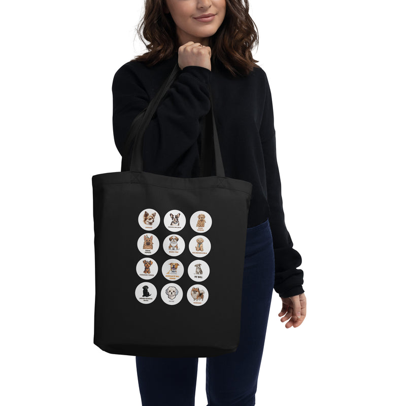 Dogs Collage Graphic Design Eco Tote Bag