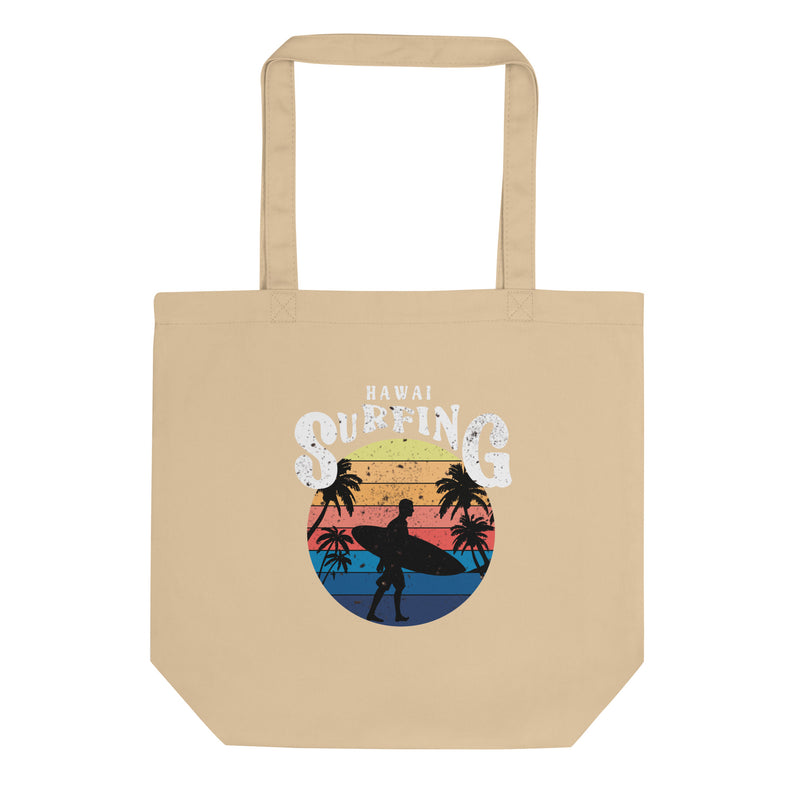 Hawai Surfing Vintage Graphic Eco Tote Bag