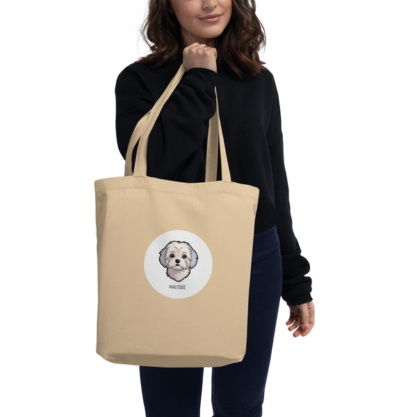 Maltese Graphic Eco Tote Bag