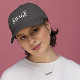 Savage Typography Graphic Organic Dad Hat