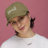 Savage Typography Graphic Organic Dad Hat