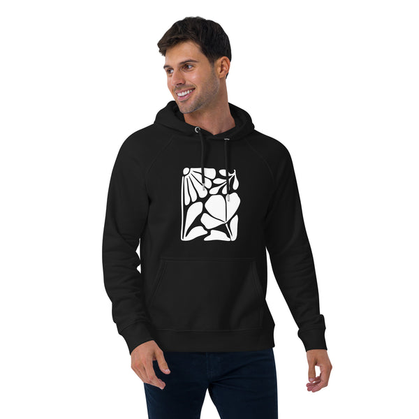 Abstract Leaf Graphic Men Eco Raglan Hoodie