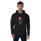 Abstract Sunset Graphic Men Eco Raglan Hoodie