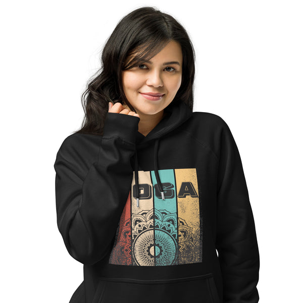 Yoga Typography Graphic Women Eco Raglan Hoodie