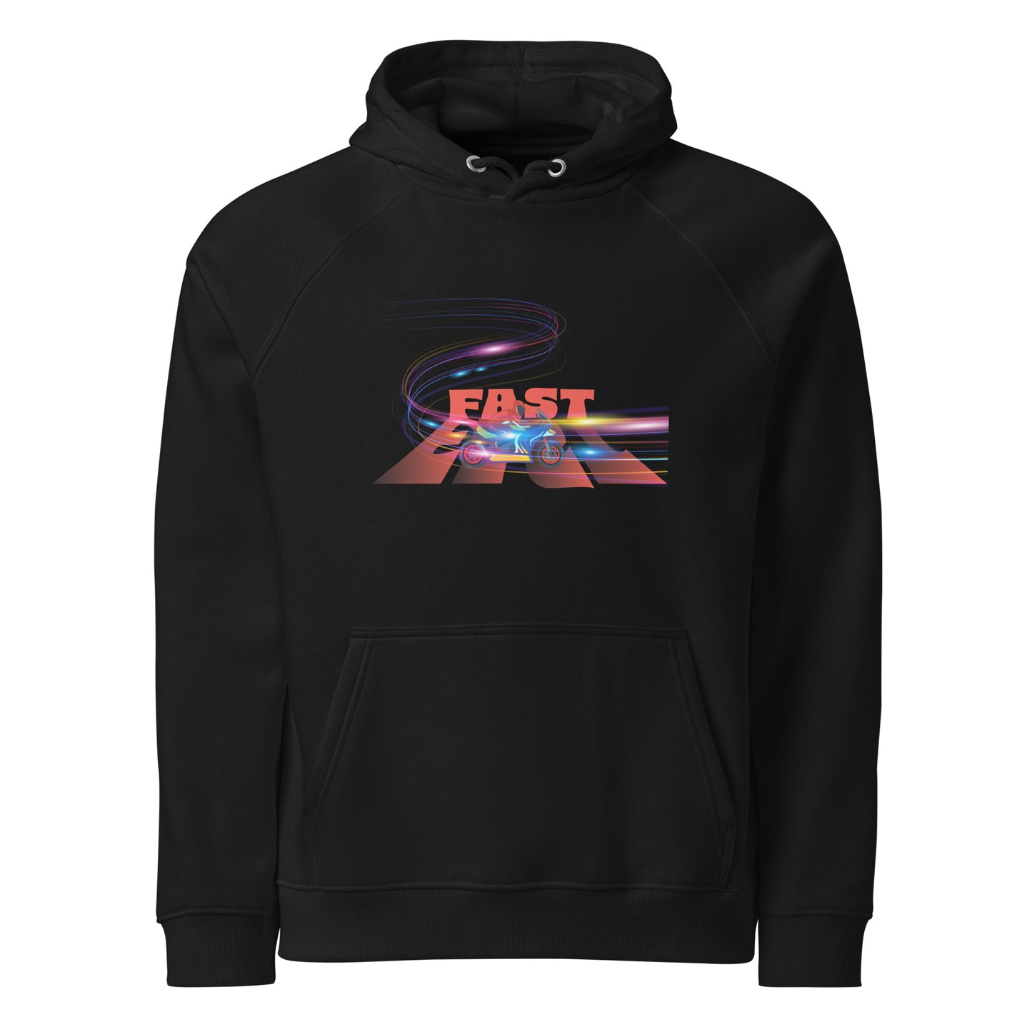 Fast Typography Graphic Men Eco Raglan Hoodie