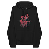 Scary Nights Halloween Graphic Women Eco Raglan Hoodie