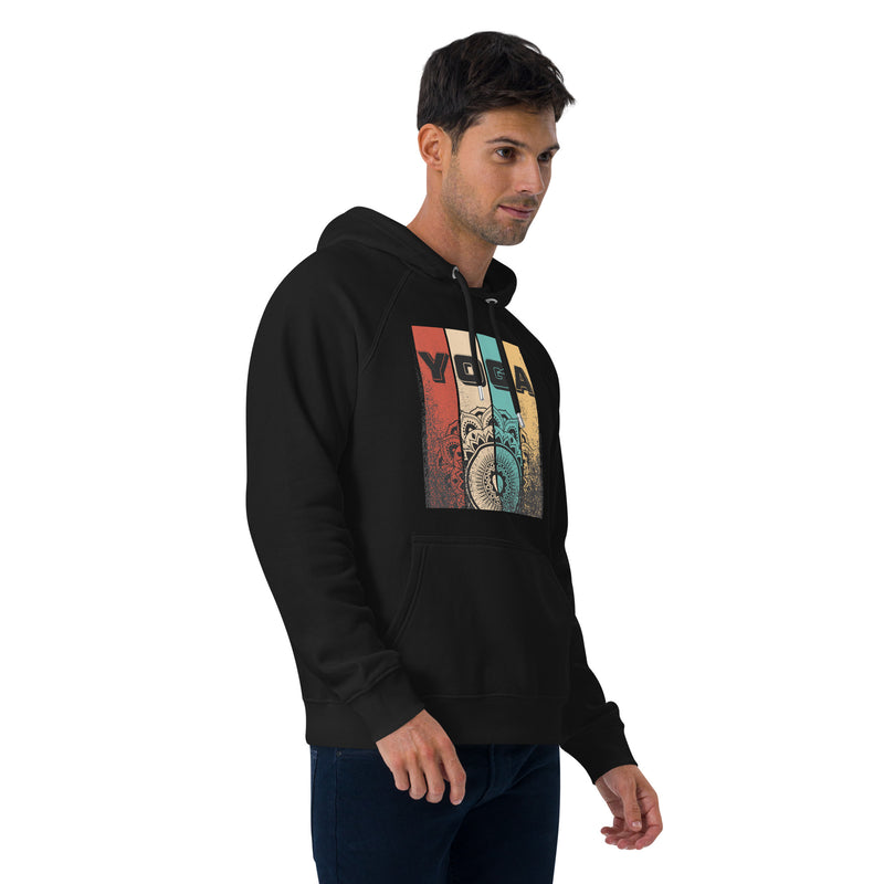 Yoga Typography Graphic Men Eco Raglan Hoodie