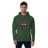 Multiple Halloween Graphic Men Eco Raglan Hoodie