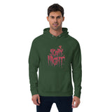 Scary Nights Halloween Graphic Men Eco Raglan Hoodie