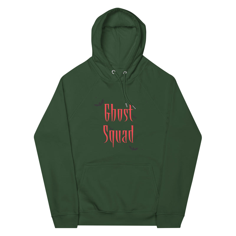 Ghost Squad Halloween Graphic Women Eco Raglan Hoodie