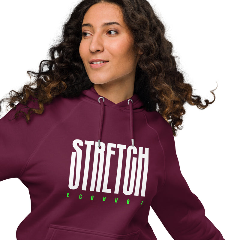 Stretch Typography Graphic Women Eco Raglan Hoodie