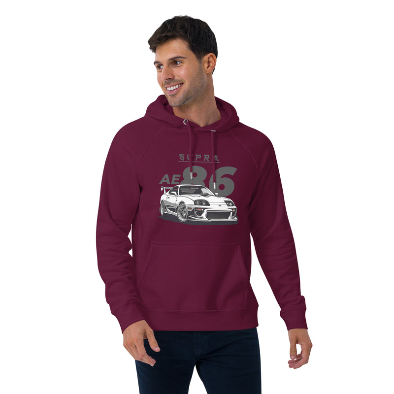 Supraa AE 86 Vintage Graphic Men Eco Raglan Hoodie