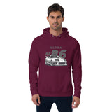 Burgundy Vintage Graphic Hoodie