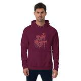 Scary Nights Halloween Graphic Men Eco Raglan Hoodie