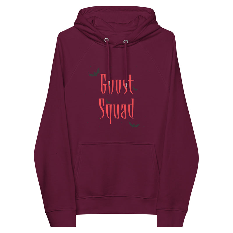 Ghost Squad Halloween Graphic Women Eco Raglan Hoodie