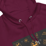 Multiple Halloween Graphic Women Eco Raglan Hoodie