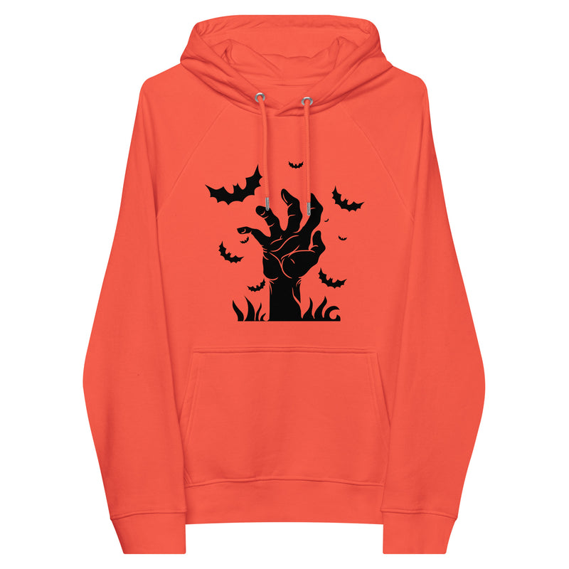 Hand Halloween Graphic Men Eco Raglan Hoodie