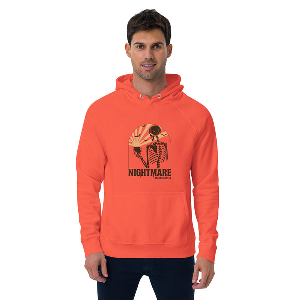 Nightmare Before Coffee Halloween Graphic Men Eco Raglan Hoodie