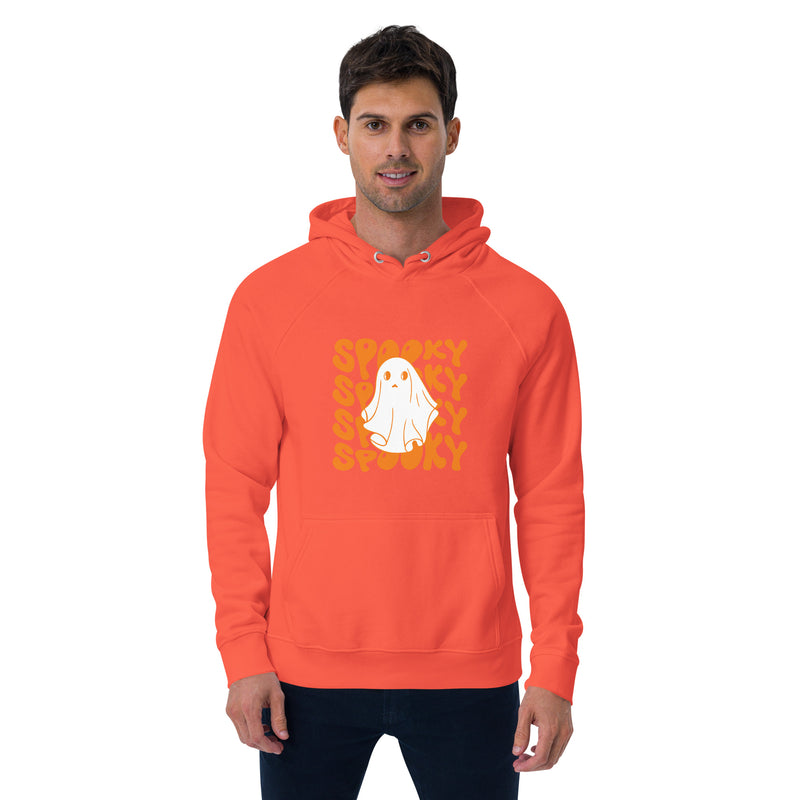 Spooky Halloween Graphic Men Eco Raglan Hoodie