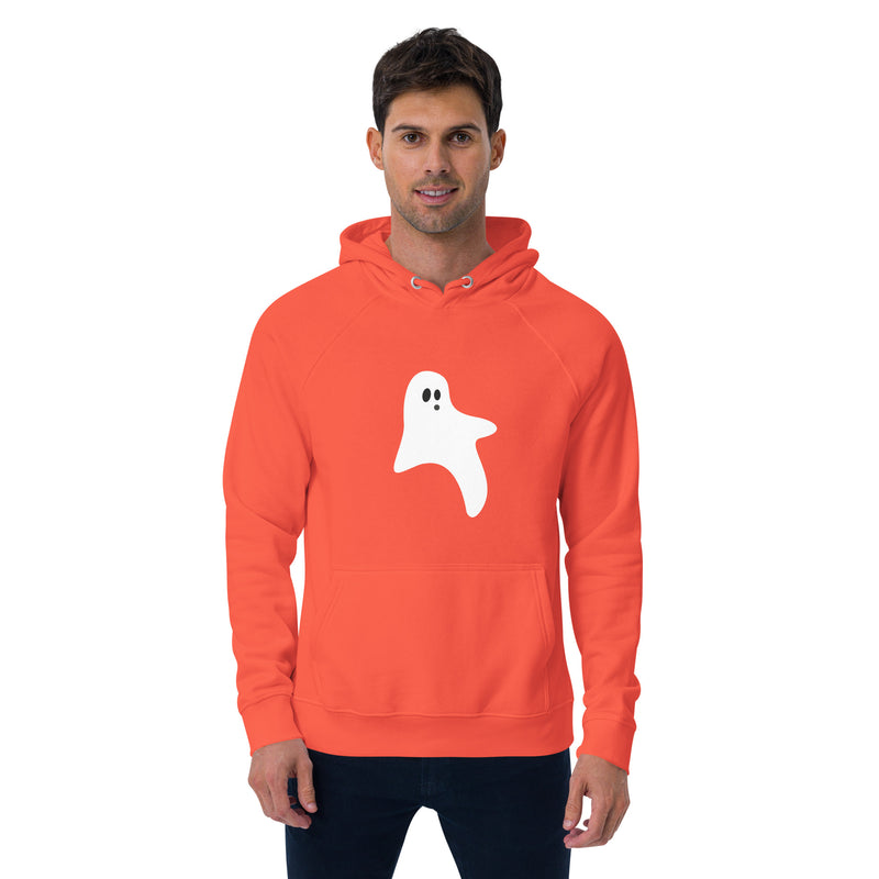 Ghost Halloween Graphic Men Eco Raglan Hoodie