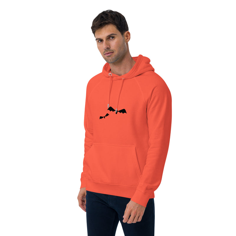 Bats Halloween Graphic Men Eco Raglan Hoodie