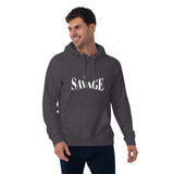 Savage Typography Graphic Men Eco Raglan Hoodie