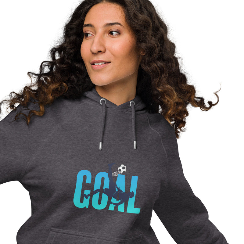 Goal Typography Graphic Women Eco Raglan Hoodie