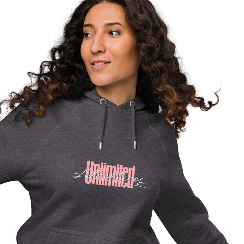 Unlimited Typography Graphic Women Eco Raglan Hoodie