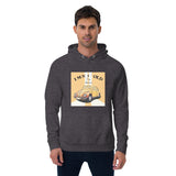 Men's Vintage Graphic Hoodie(Grey Melange)