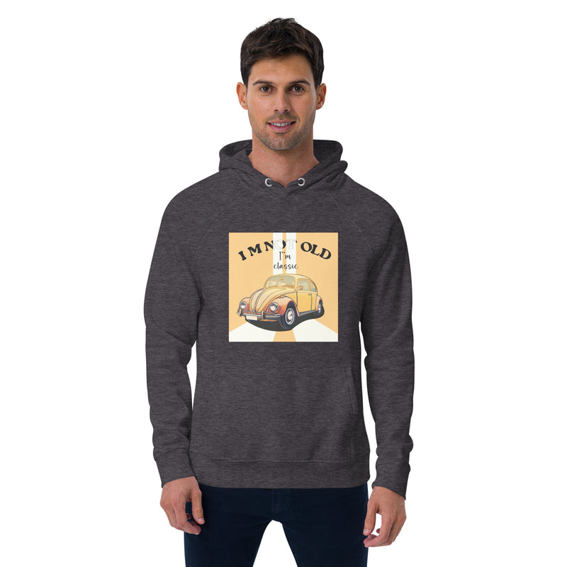 Men's Vintage Graphic Hoodie(Grey Melange)