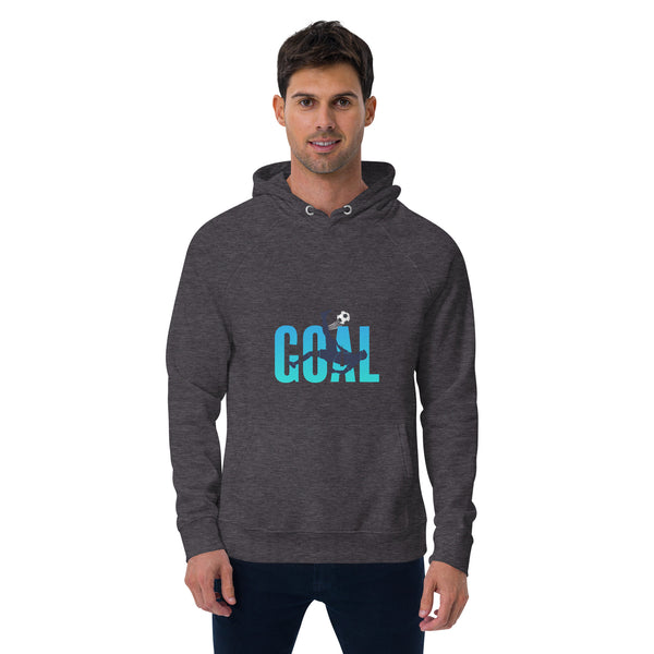 Goal Typography Graphic Men Eco Raglan Hoodie