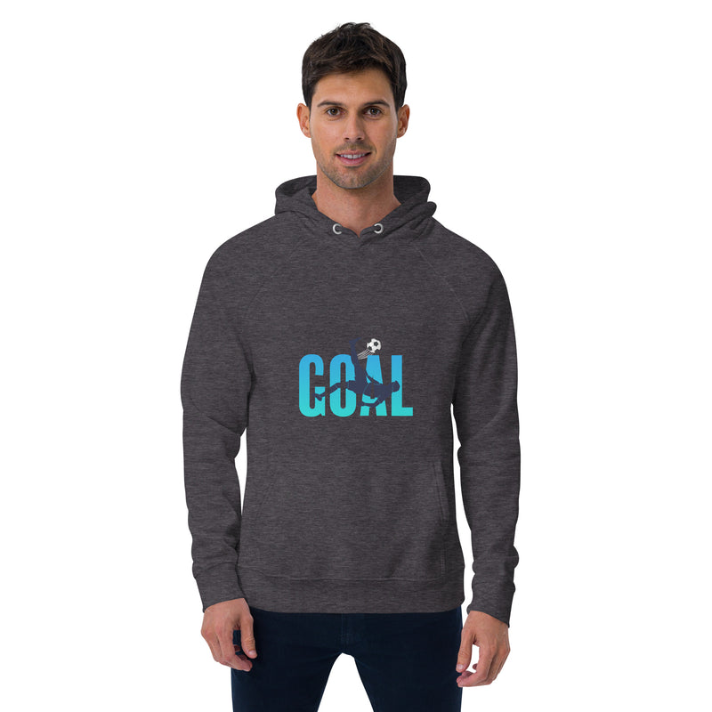 Goal Typography Graphic Men Eco Raglan Hoodie