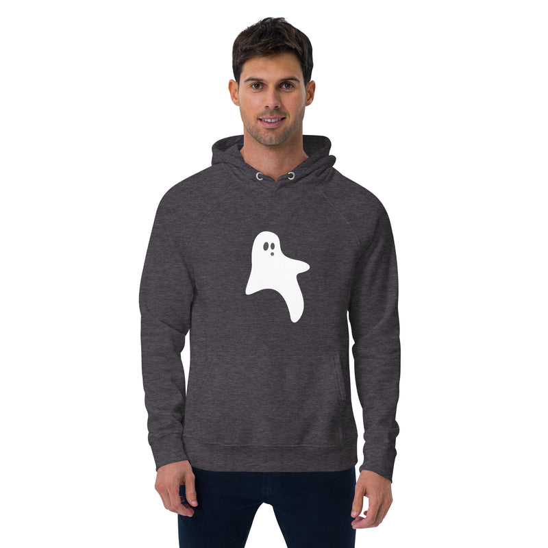 Ghost Halloween Graphic Men Eco Raglan Hoodie