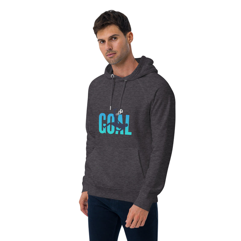 Goal Typography Graphic Men Eco Raglan Hoodie