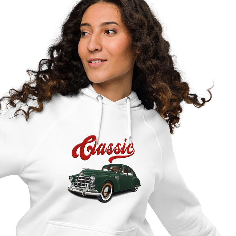 Classic Vintage Graphic Women Eco Raglan Hoodie