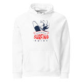 Surfing Point Vintage Graphic Women Eco Raglan Hoodie