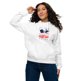 Surfing Point Vintage Graphic Women Eco Raglan Hoodie