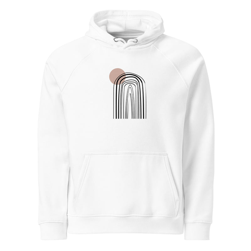 Abstract Lines Graphic Men Eco Raglan Hoodie