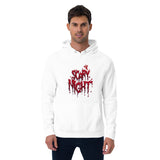 Scary Nights Halloween Graphic Men Eco Raglan Hoodie