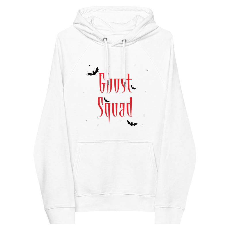 Ghost Squad Halloween Graphic Women Eco Raglan Hoodie