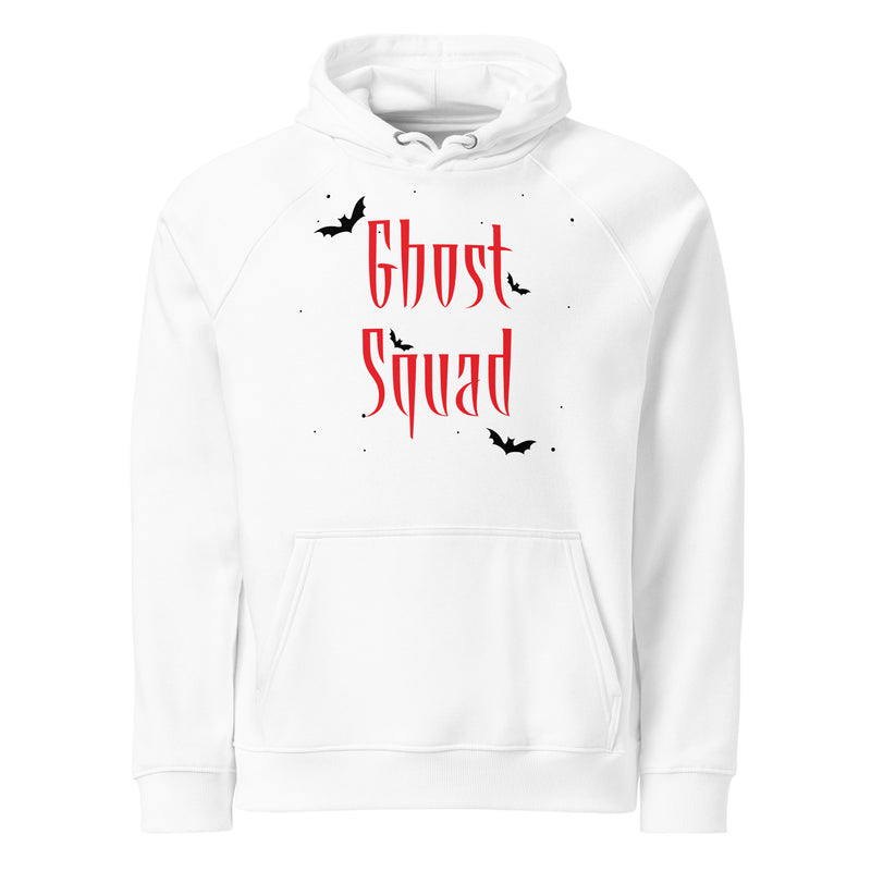 Ghost Squad Halloween Graphic Women Eco Raglan Hoodie