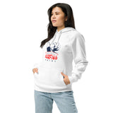 Surfing Point Vintage Graphic Women Eco Raglan Hoodie