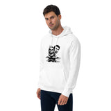 Scary Faces Halloween Graphic Men Eco Raglan Hoodie