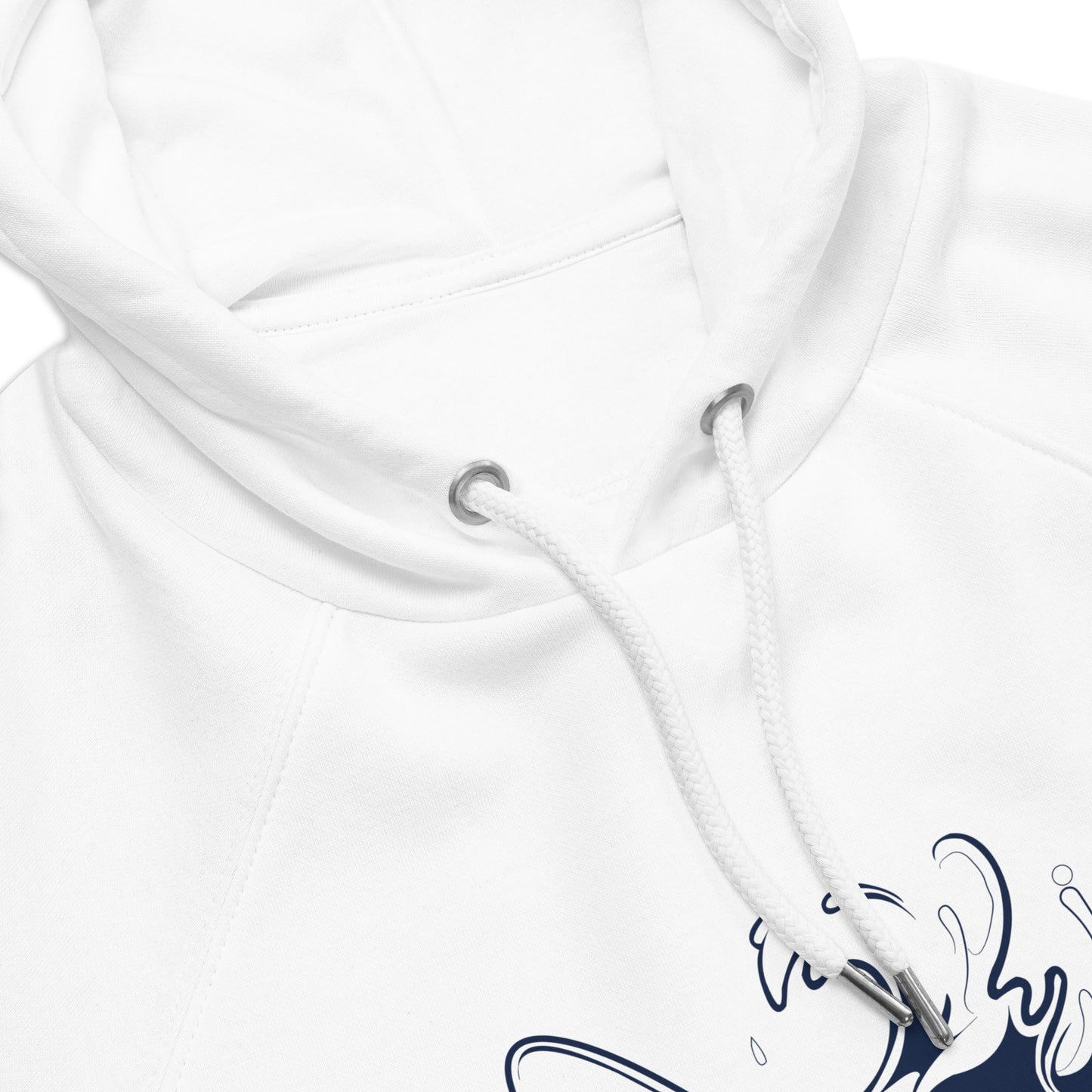 Surfing Point Vintage Graphic Women Eco Raglan Hoodie