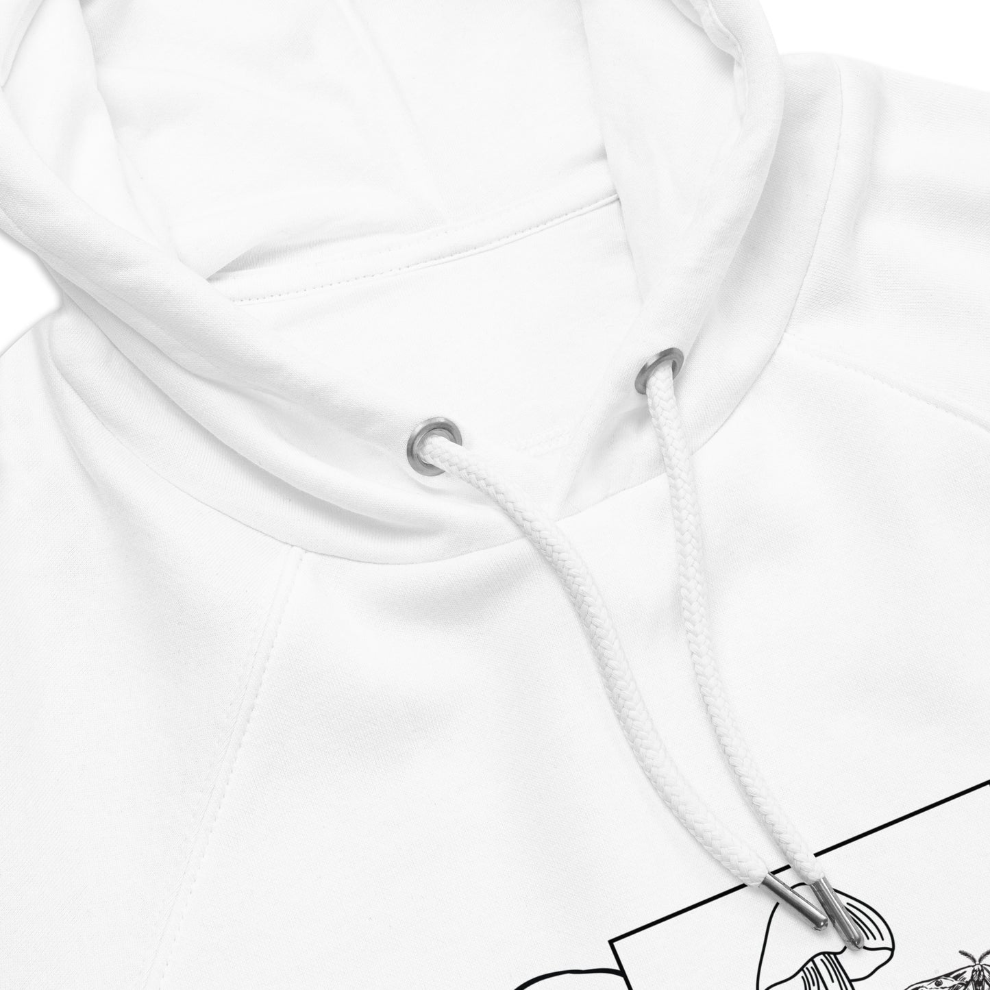 Skull Halloween Graphic Men Eco Raglan Hoodie