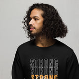 Stay Strong Typography Graphic Men Organic Sweatshirt