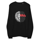 Lion Typography Graphic Women Organic Sweatshirt