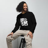 Abstract Leaf Graphic Men Organic Sweatshirt