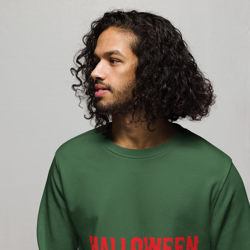 Blood Halloween Graphic Men Organic Sweatshirt