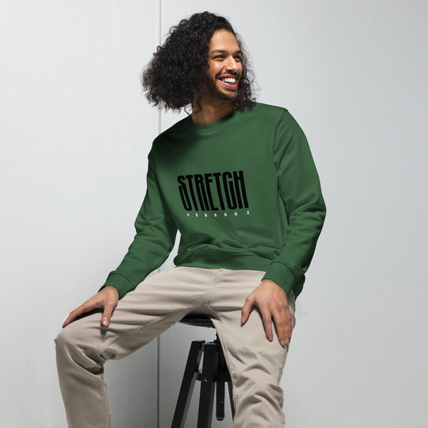 Stretch Typography Graphic Men Organic Sweatshirt